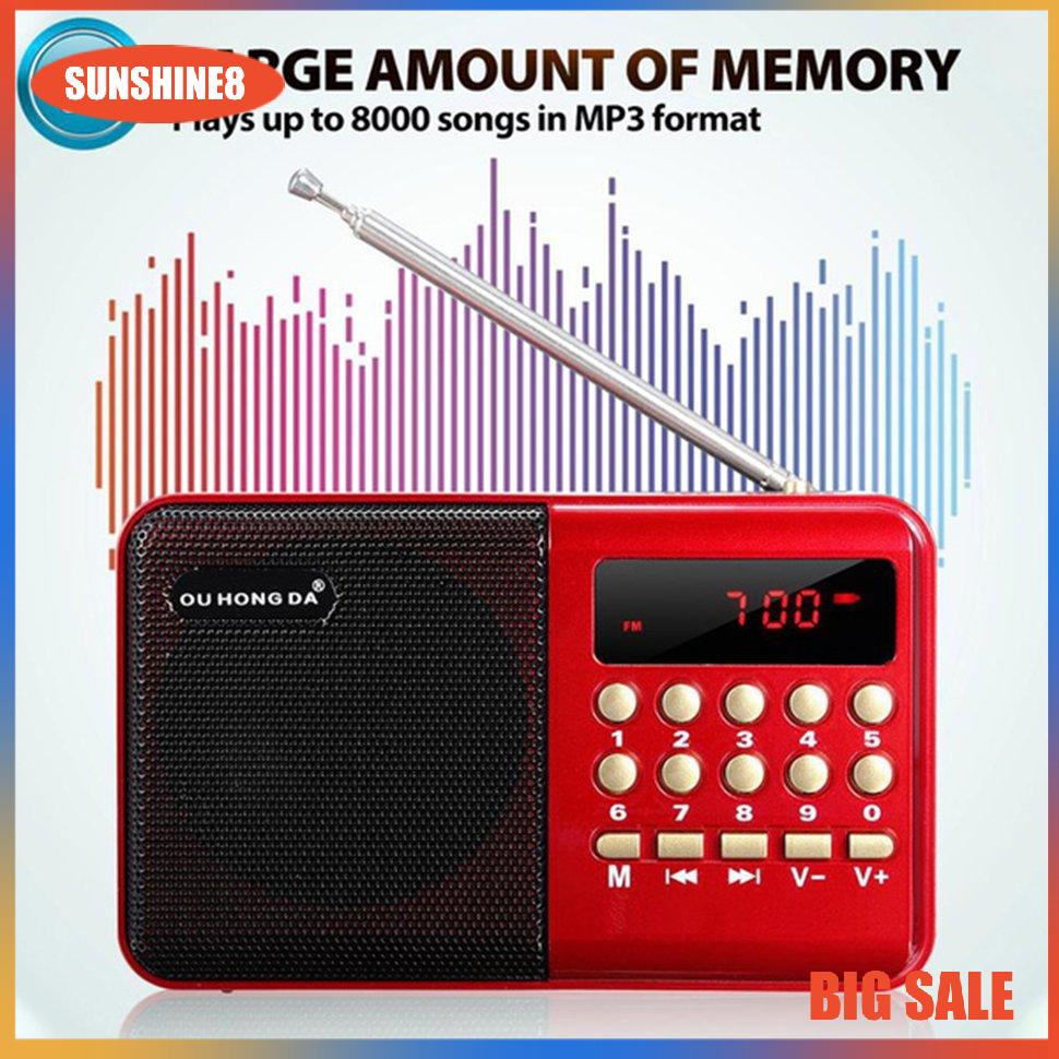 Máy nghe nhạc MP3 kỹ thuật số hỗ trợ thẻ nhớ TF KK11 cho người già