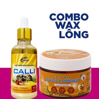 Combo Wax Lông + Mỡ Trăn Triệt Lông Shiny ( Tặng 50 Giấy, Que Wax ) - CWL