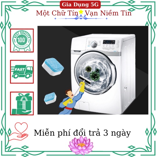 Viên Tẩy Vệ Sinh Lồng Máy Giặt Giúp Diệt khuẩn Và Tẩy Chất Cặn Hiệu Quả