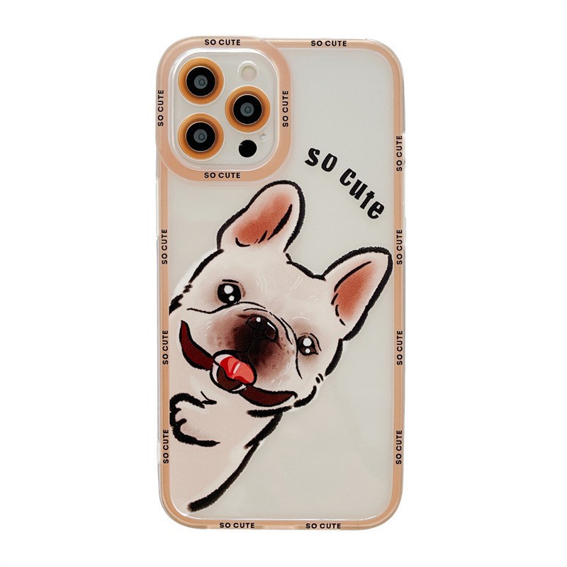Ốp Điện Thoại Silicon Mềm Hình Cún Corgi Dễ Thương Cho IPhone 13 12 11 Pro Max XR 6s 7 8 Plus