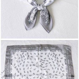 Khăn bandana lụa Khăn lụa vuông size 70x70cm Khăn choàng cổ thanh lịch