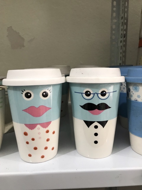 Cốc sứ có nắp couple | BigBuy360 - bigbuy360.vn