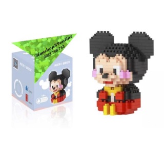 Đồ chơi lắp ráp lego 3d blocks mini “chuột mickey”
