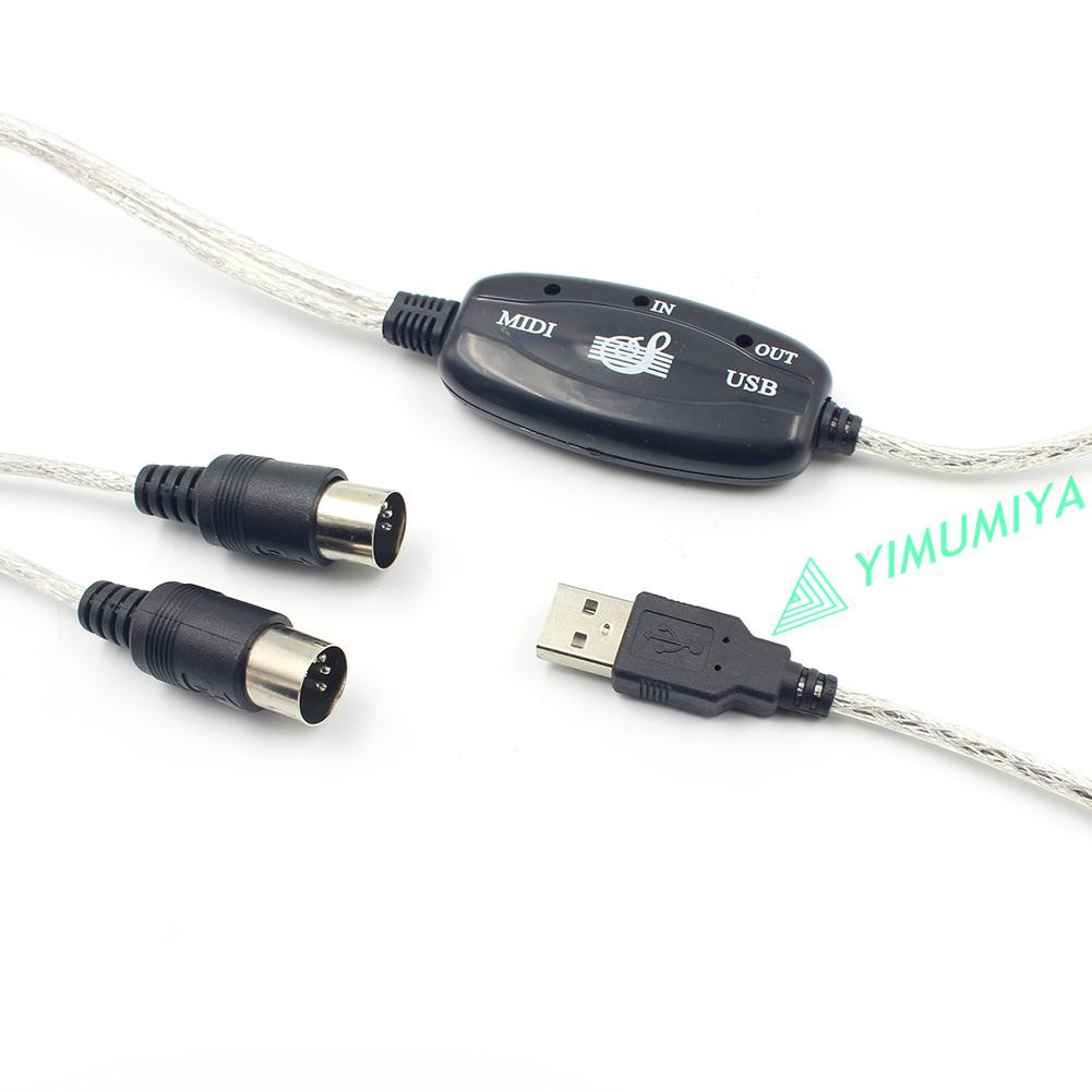 Dây Cáp Chuyển Đổi Âm Thanh Midi Sang Usb Dài 2m