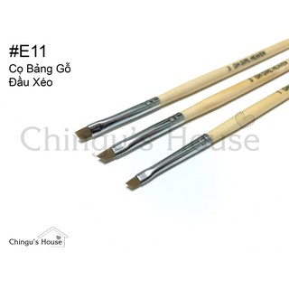 Cọ bản xéo cán gỗ - size 01, 02, 03
