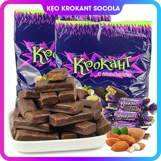 Kẹo Tím Krokant Socola Hạnh Nhân Nga