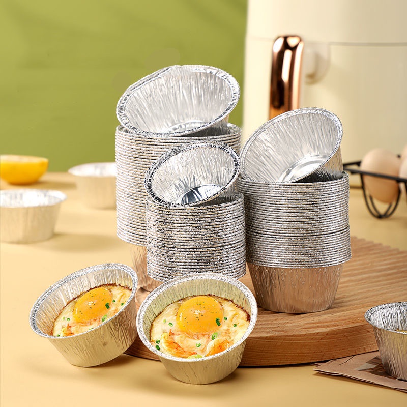 Khay Giấy Thiếc Nướng Bánh Trứng Chịu Nhiệt Cao Tiện Dụng