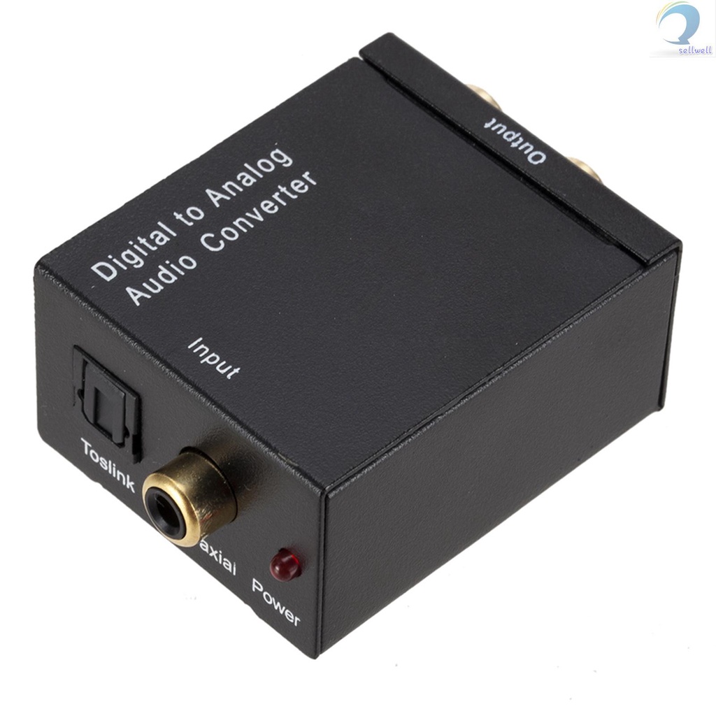 Digital to Analog Audio Converter Audio Switch Box Optical to RCA AV Switcher Selector Box Coaxial Toslink