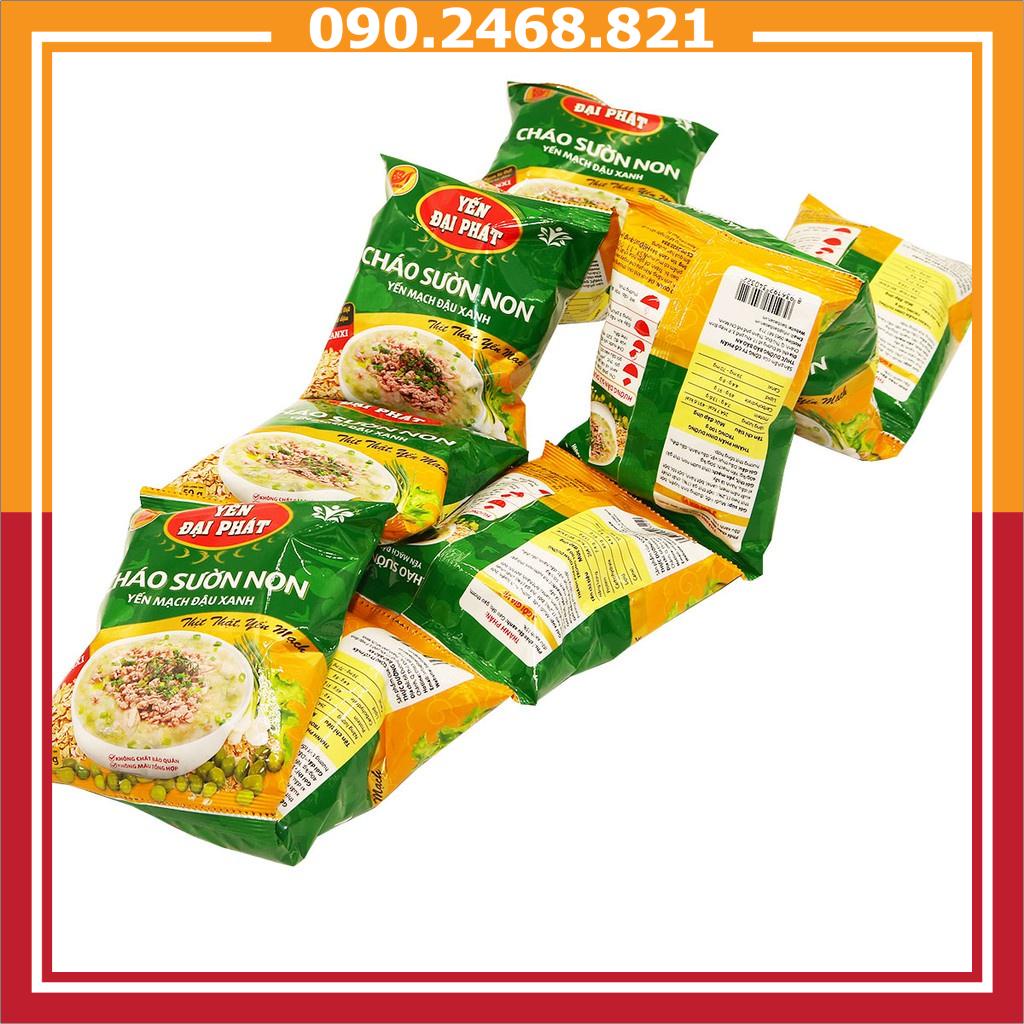 10gói Cháo sườn non Yến mạch đậu xanh 50gr Đại Phát , Yến mạch thật thịt thật