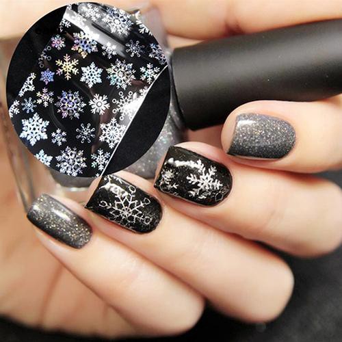 [Hàng mới về] Miếng dán họa tiết chủ đề Giáng Sinh dùng để trang trí móng nghệ thuật độc đáo
