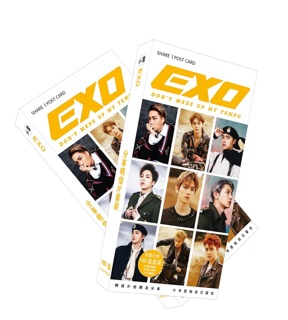 Combo postcard EXO DON'T MESS UP MY TEMPOP