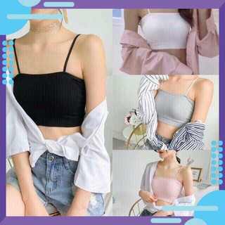 Áo bra quây gân tăm co giãn 4 chiều compo 5 chiếc - mã 11
