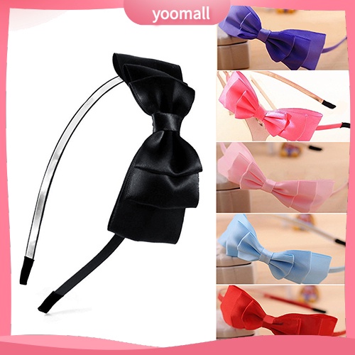 Băng Đô Cài Tóc Đính Nơ Lớn Dễ Thương Dành Cho Bé Gái