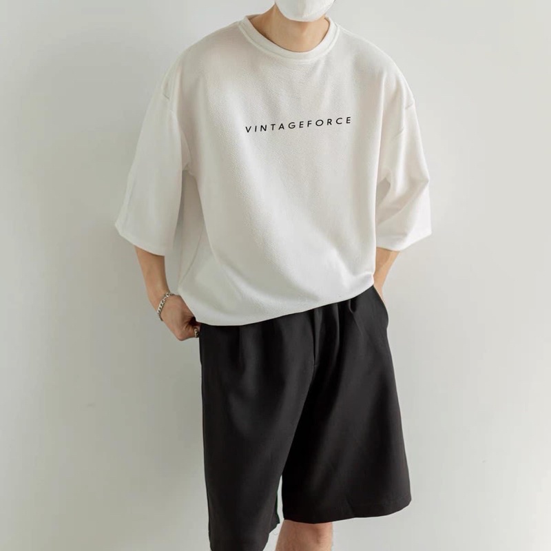 Áo Thun Vintage  Tay Lỡ Chất 100% Cotton Cao Cấp Form Rộng Đẹp Unisex Mặc Đôi Mặc Cặp Cho Nam Nữ LOHA