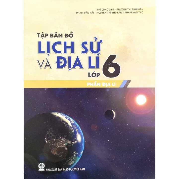 Sách - Combo Tập bản đồ Lịch Sử và Địa Lí lớp 6 phần lịch sử+địa lí (MB)