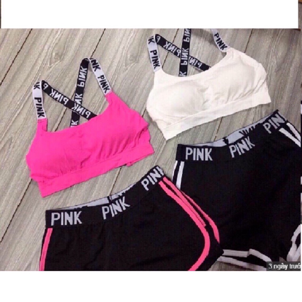 Set bộ pink chất đẹp ( gym, bơi, zumba)