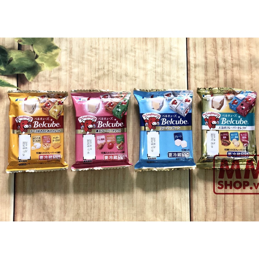 Phô mai Belcube Nhật đủ vị