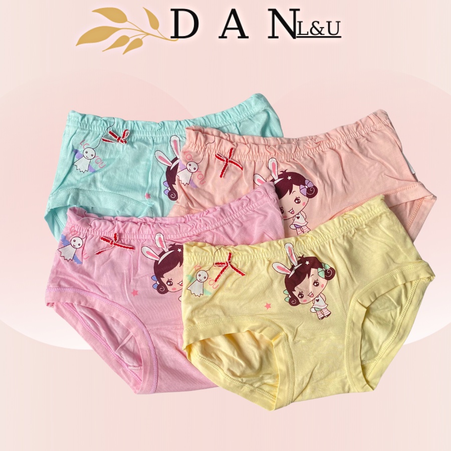 Quần Lót Trẻ Em Chất Cotton Co Dãn Thoáng Mát Cho Bé DAN L&amp;U NGẪU NHIÊN