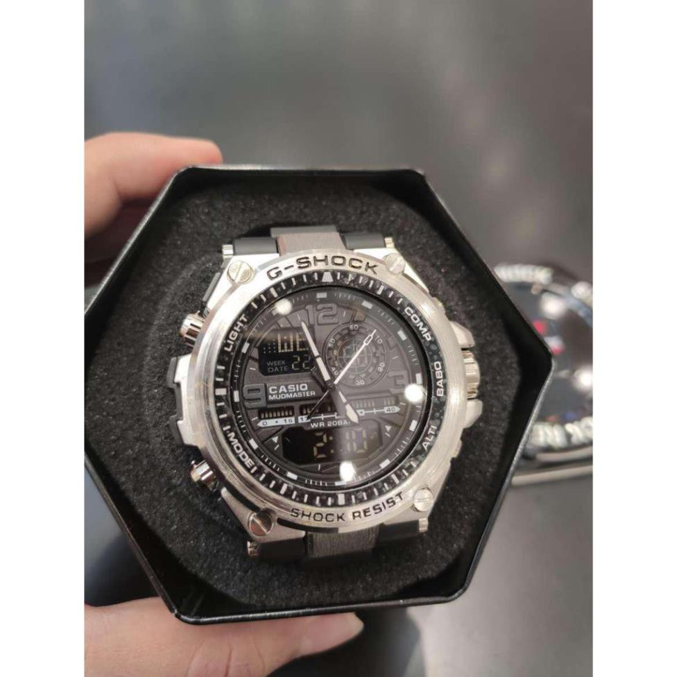 Đồng hồ nam Casio G-shock  MTG S1000 Original Full box_ Kim điện tử_Chống nước 5ATM_Viền Thép không gỉ - Haizz.shop