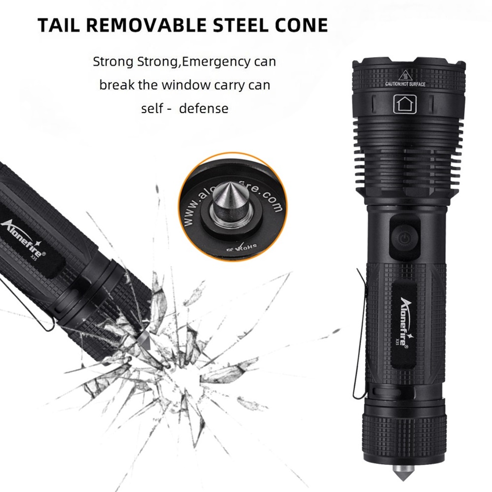 Đèn Pin AloneFire X35 XHP90 Chống Thấm Nước Sử Dụng Ngoài Trời Tiện Lợi