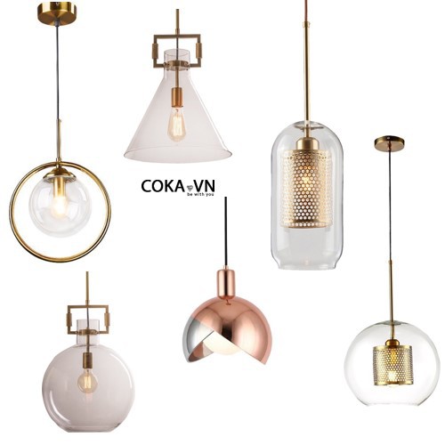 Đèn thả thủy tinh-đèn thả trang trí phòng khách-phòng ăn- phòng ngủ TT26A-TT26B-TT27-TT28-TT43A -TT43B hiện đại