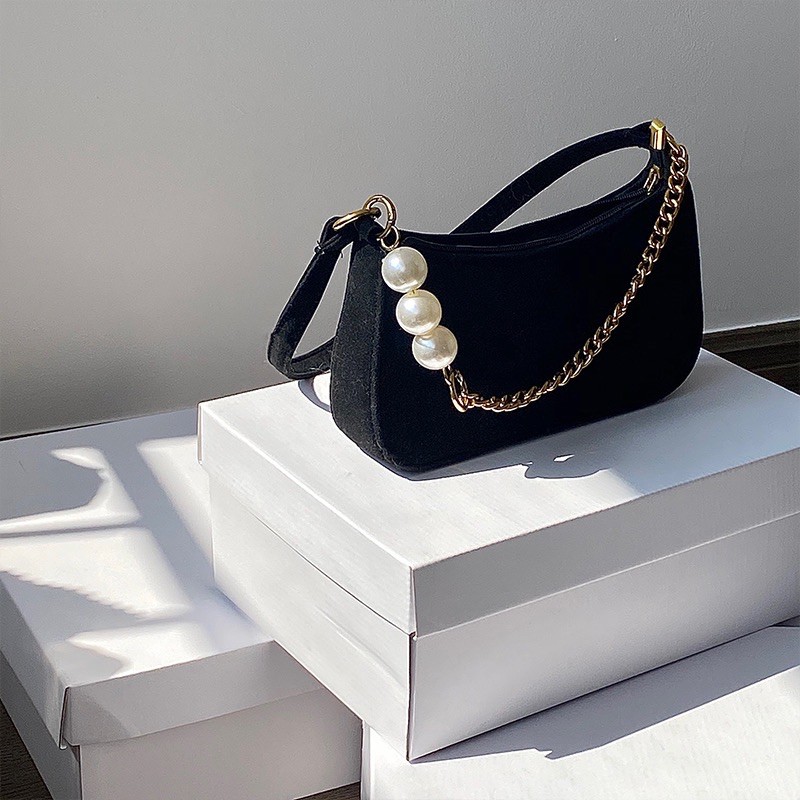 [Hàng có sẵn]  Túi retro chuỗi ngọc 2021