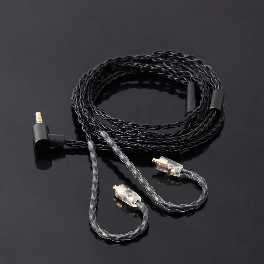 JCALLY JC08S 8 Shares 2Pin 0.78mm MMCX Earphone Upgrade Cable with Mic for KZ ZSN PRO X ZST PRO X ZSX AS16 BL-03 BL-05 ST1 BA5