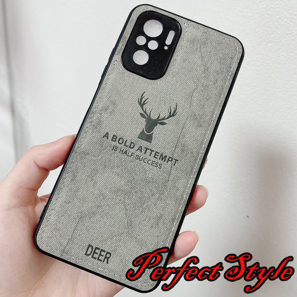 Ốp lưng Vải jean Họa tiết Deer cho Xiaomi redmi note 10 note 10 pro Redmi 10 Note 11 4g 11s note 11 pro Quốc tế