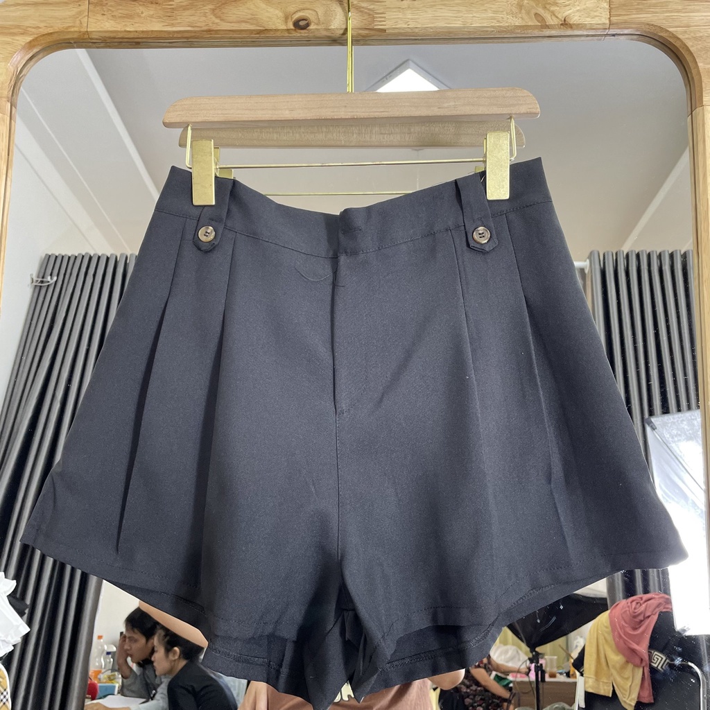 Quần Short Nữ Bigsize Lưng Cao Ống Rộng Tôn Dáng,Quần Đùi Nữ Cạp Cao Chất Tuyết Mặc Thoải Mái QM