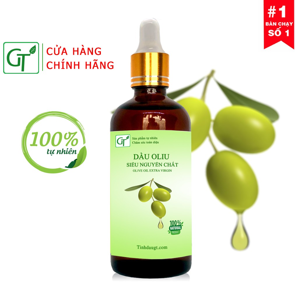  Dầu Oliu Làm Đẹp Chai 100ml - Dầu Olive Ép Lạnh 100% Thiên Nhiên Nguyên Chất