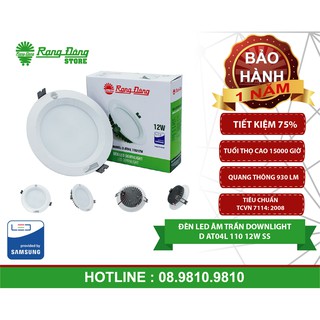 Đèn LED âm trần Downlight D AT04L110/12W