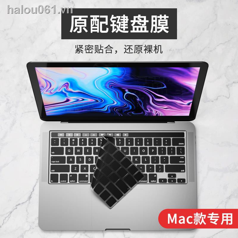 Sticker dán bàn phím bằng silicon trong suốt siêu mỏng chống bụi cho Apple MacBook Pro M1 16 inch 13.3 12 11 15.4