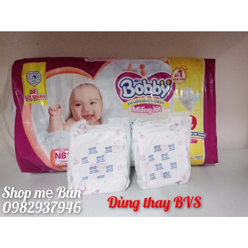 SIÊU RẺ  [Tách lẻ miếng] miếng lót sơ sinh Bobby Newborn 1 (dưới 1 tháng) SHOP MẸ BÚN