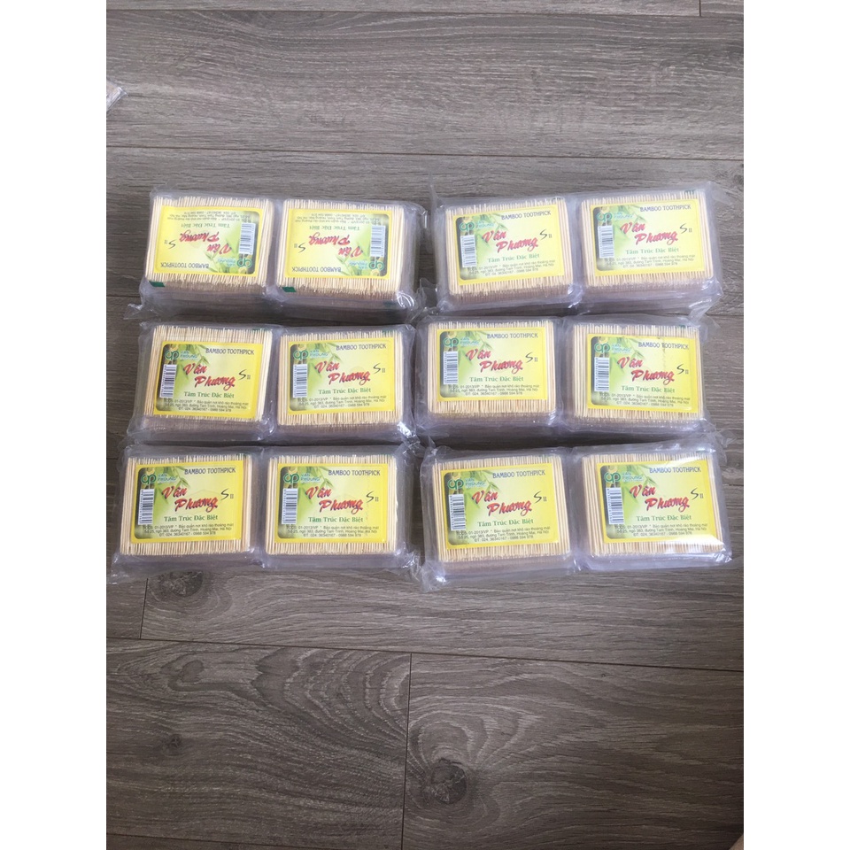 Hộp Tăm trúc đặc biệt Vân Phương-Hà Nội, tăm xỉa răng cho gia đình của bạn, hàng tiêu chuẩn chất lượng cao