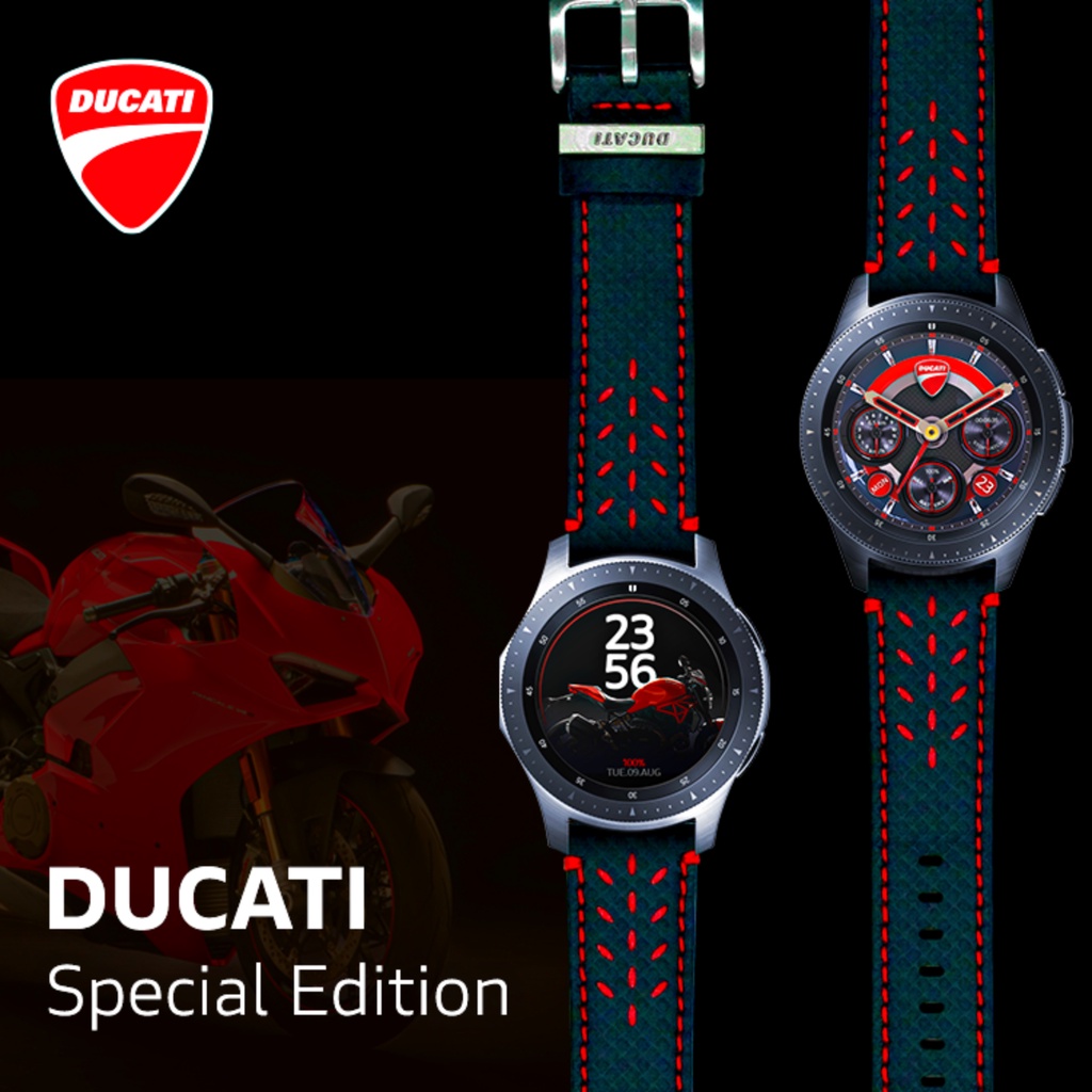 Dây da đồng hồ Ducati Carbon Special Edition chính hãng Timeflik