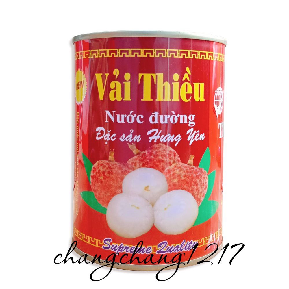 Vải Thiều Ngâm Đóng Lon Tiến Vinh Lon 580gr