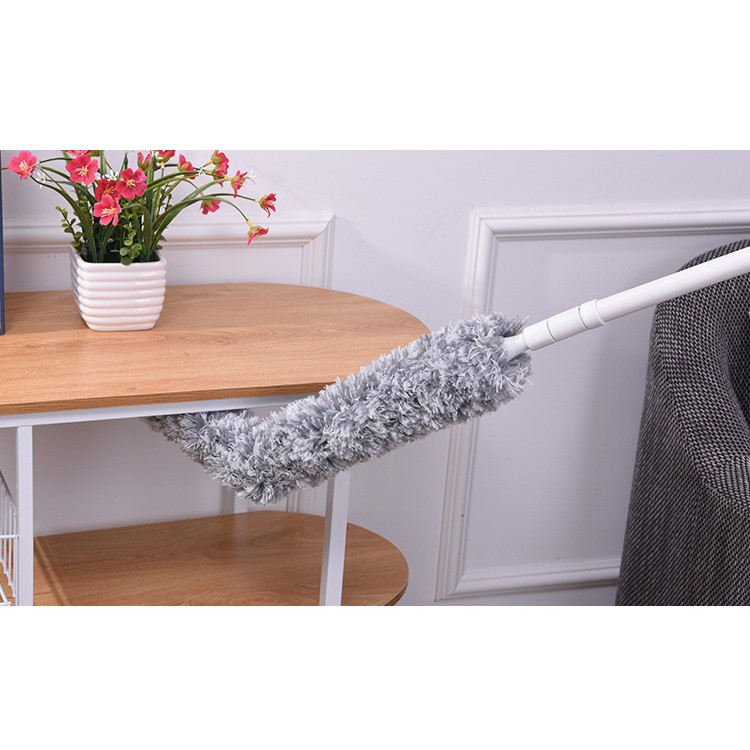 Chổi lau bụi bẻ cong, kéo dài, rút gọn để lau ngóc ngách nhà cửa, ô tô KT tối đa 179cm x9cm