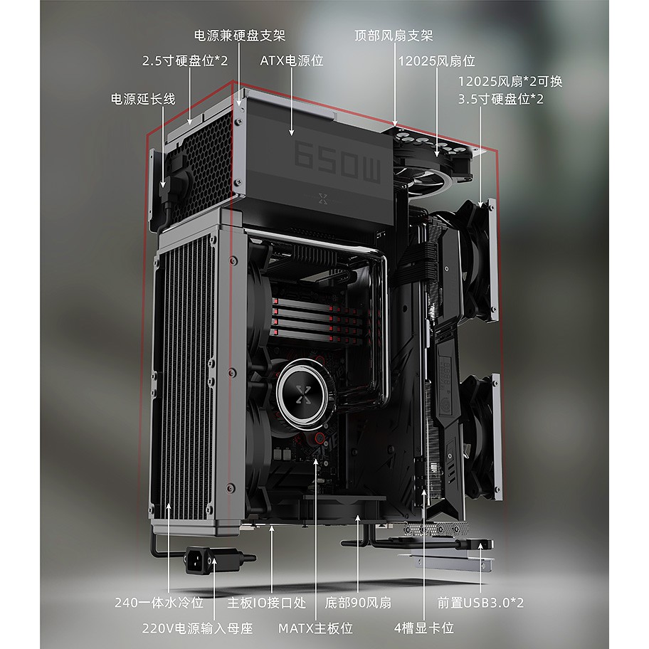 TQ Vỏ case mATX Zen Zone Art World C1 full nhôm cực đẹp theNEXTvoz