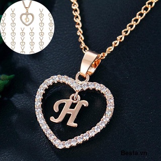 Vòng cổ Mặt 26 Chữ Cái Đính Đá Zircon Thời Trang Cho Nữ
