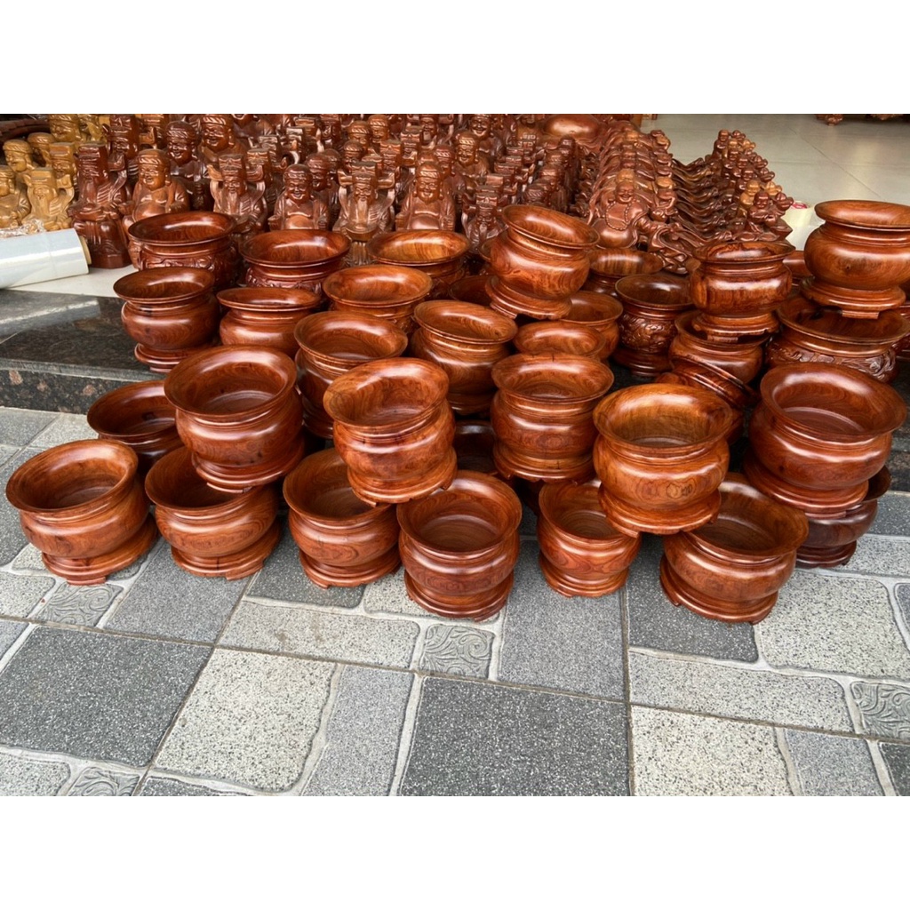 Bát nhang gỗ hương cao cấp-Nhiều kích thước