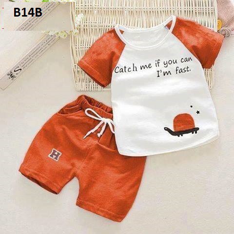 Quần Áo Trẻ Em Ngắn Tay Chất Liệu Thun Cotton Cao Cấp Cho Bé Trai Và Bé Gái Từ 6kg đến 22kg