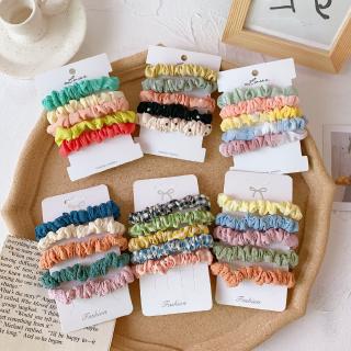 Set 5 Dây Buộc Tóc Đính Quả Bông Dễ Thương Cho Bé Gái