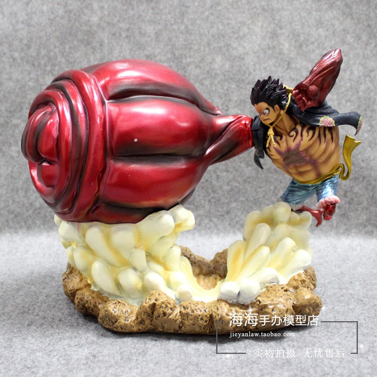 [Ảnh thật] Mô hình Luffy gear 4 tay to đang đấm - cao 20cm - one piece