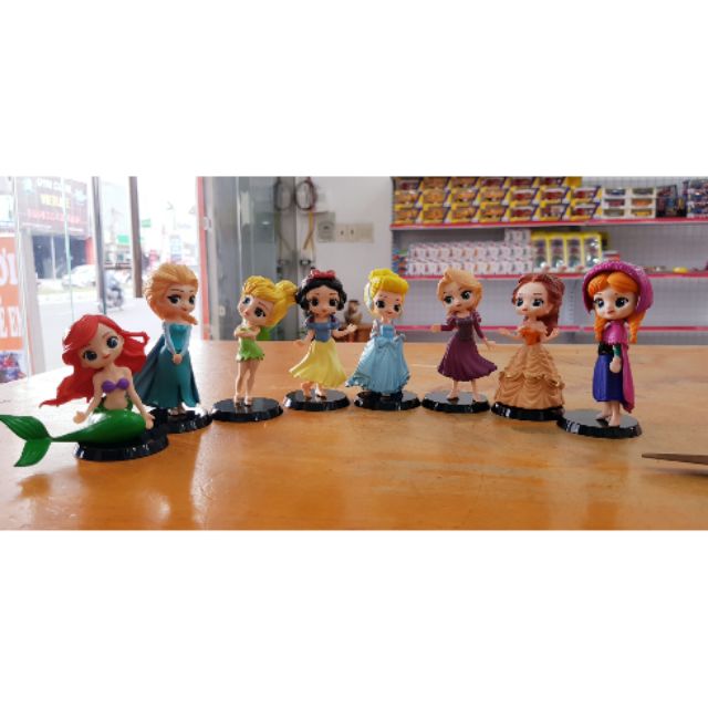 Mô hình 8 nàng công chúa Disney cao cấp