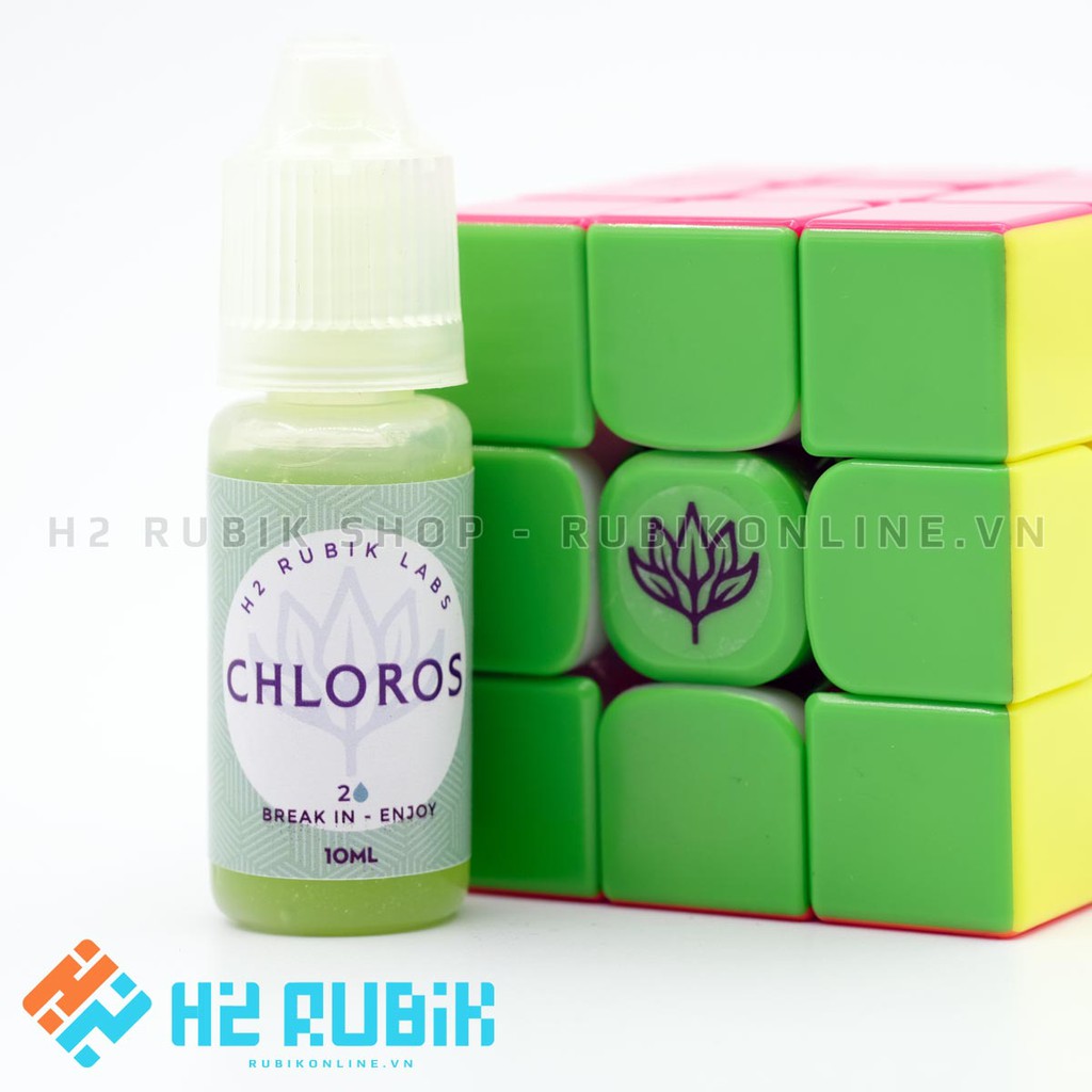 Dầu bôi trơn rubik cao cấp Chloros – H2 Rubik Labs dầu bôi trơn rubik chiết xuất lô hội từ thiên nhiên an toàn cao cấp