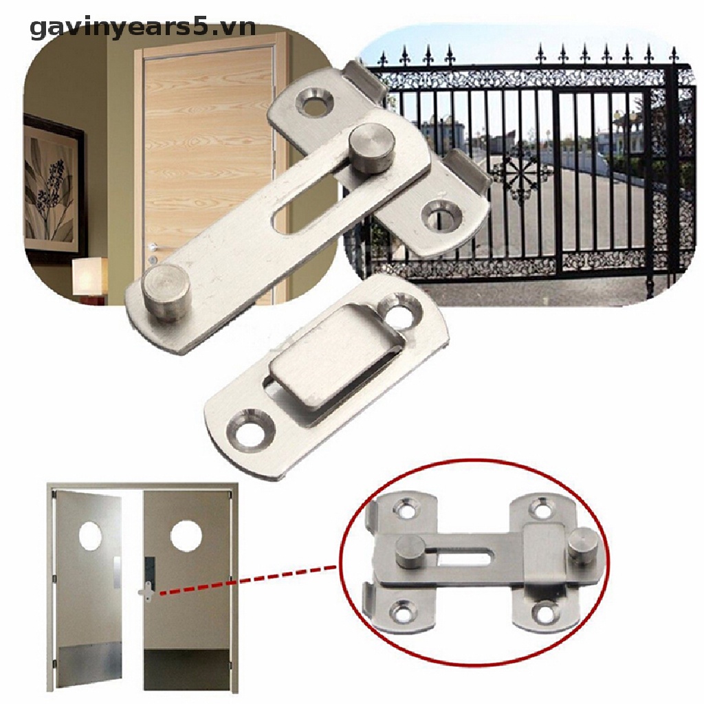 Bộ Chốt Cửa An Toàn Bằng Thép Không Gỉ Kèm Ốc Vít Mới Tiện Dụng Cho Gia Đình