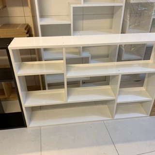 Giá sách treo tường 120x80x20 gỗ công nghiệp màu trắng