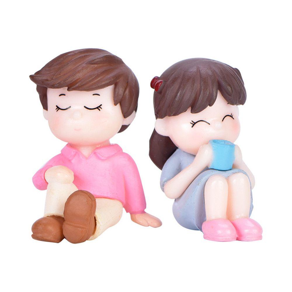 Mô Hình Cặp Đôi Xinh Xắn Dễ Thương Dùng Để Trang Trí Vườn
