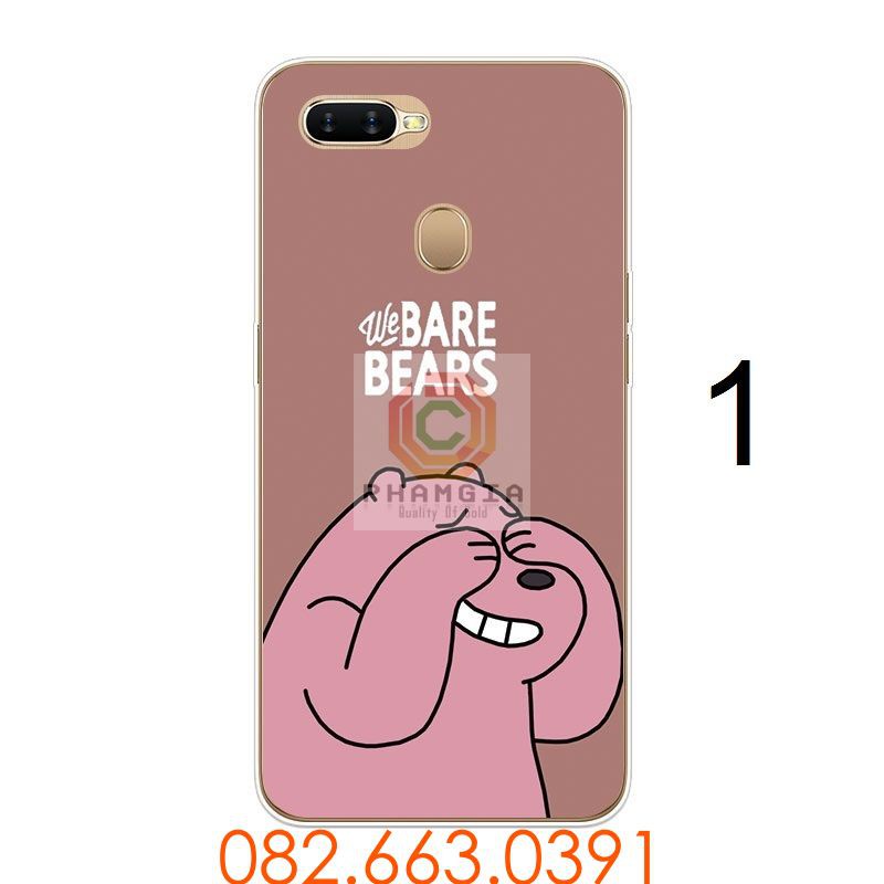 Ốp lưng Xiaomi Mi 8 Lite dẻo in hình gấu siêu dễ thương