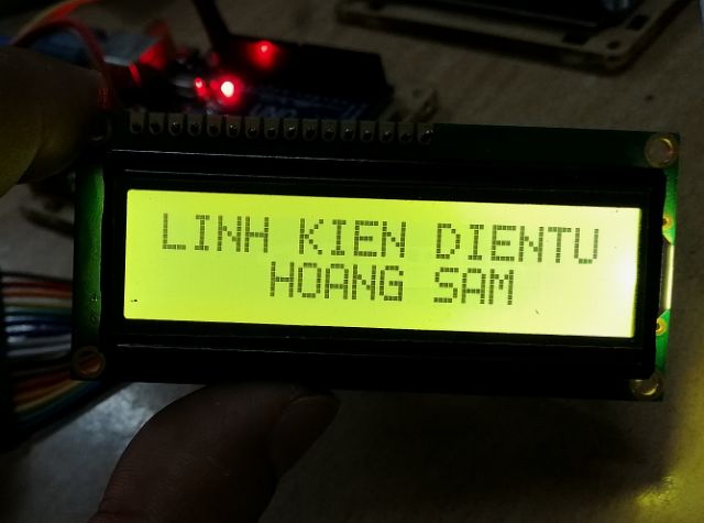 Màn hình LCD C1602A-V1.2 xanh lá 3.3V 5V dùng hiện thị với Arduino I2C